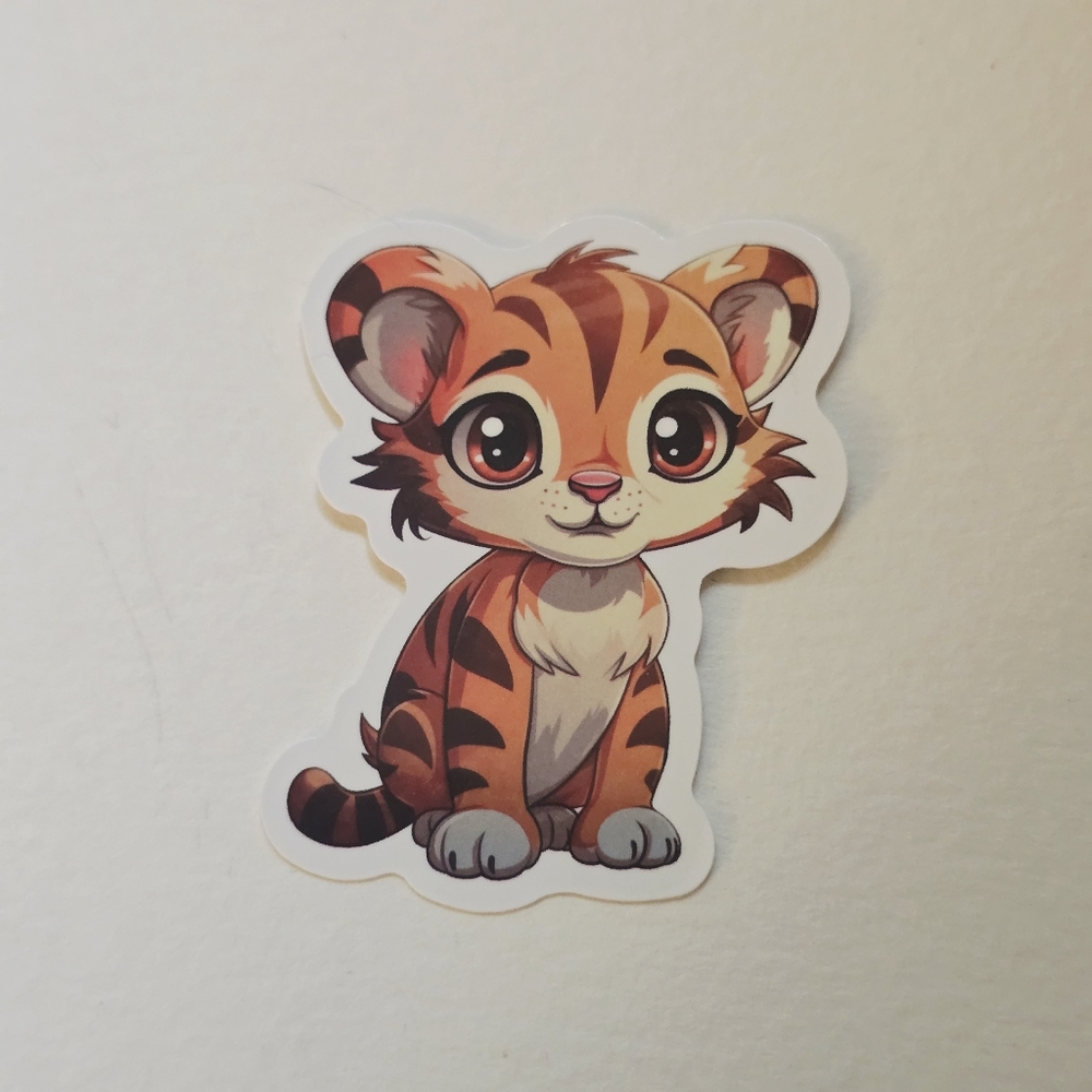 10/$10 Cute Tiger Cub Sticker